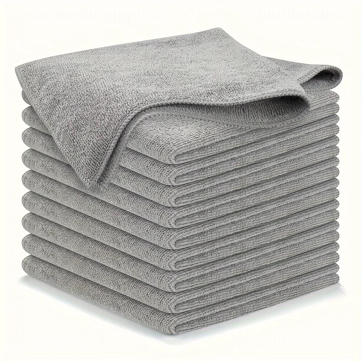 5/10/20pcs Kitchen Towel, Ultra-fine Fiber Light Gray Cleaning Cloth Set - ATSProducts