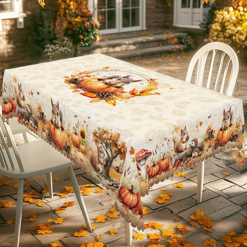 1 Piece of Autum Thanksgiving Themed Printed Tablecloth - ATSProducts