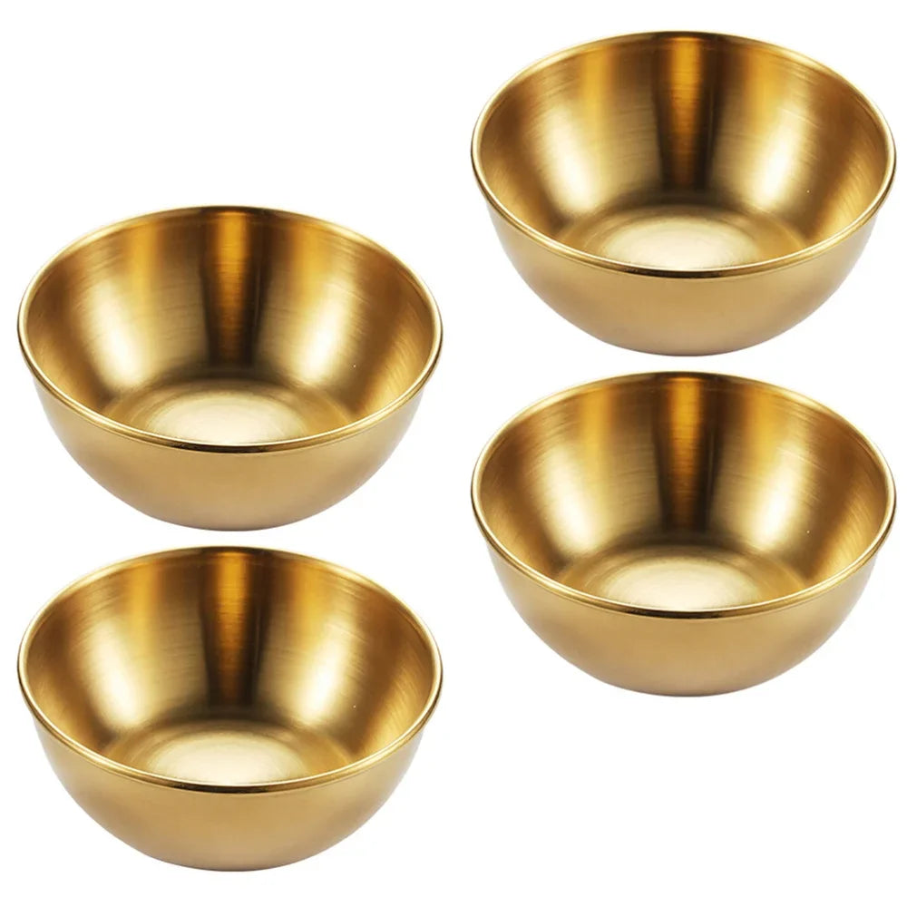 4pcs Golden Sauce Dish - ATSProducts