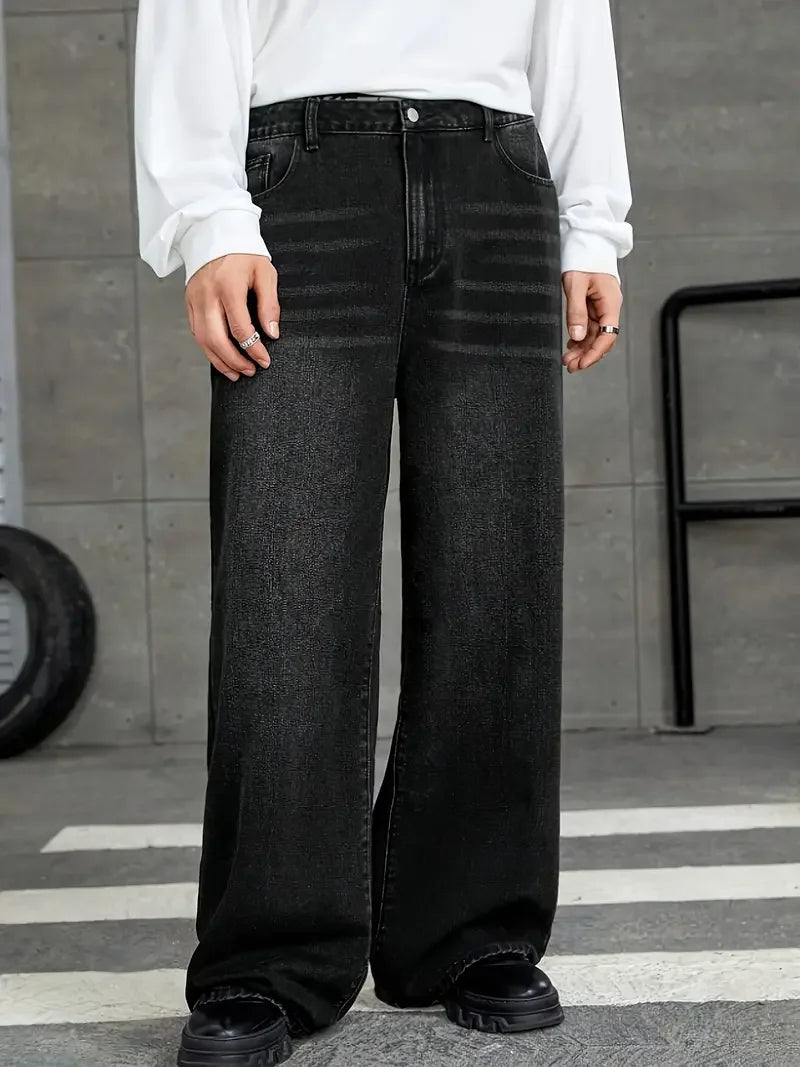 Men's Wide Leg Jeans - ATSProducts