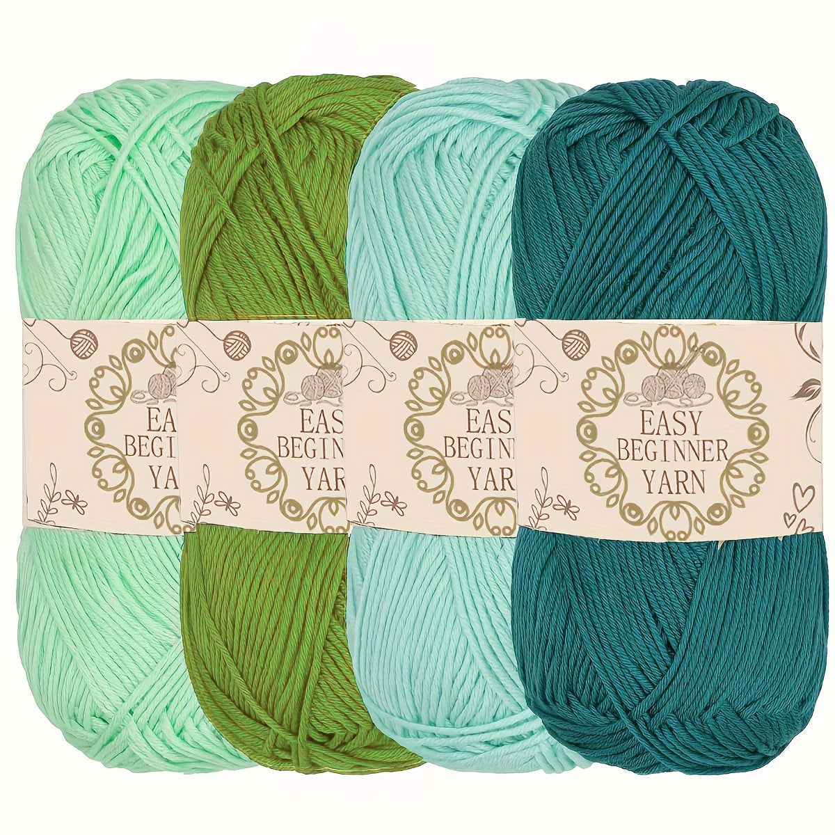 4 Packs Of 50G 4-strand Acrylic Yarn - ATSProducts