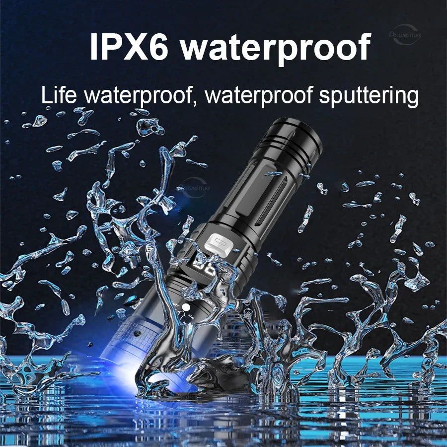 LED Flashlight Built-In Battery USB Rechargeable - ATSProducts