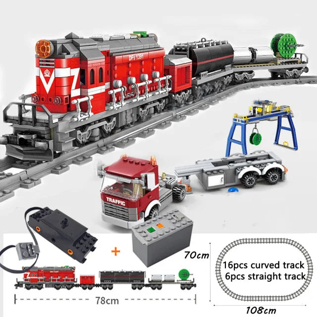 Leduo City Train Power Function High-tech DIY Train Set - ATSProducts