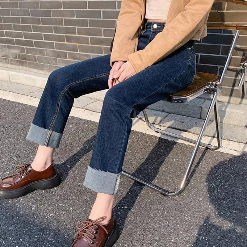 Women's High-Waist Straight-Leg Jeans - ATSProducts