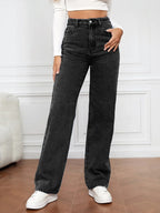 Owner Girl High-Waist Straight-Leg Jeans - ATSProducts