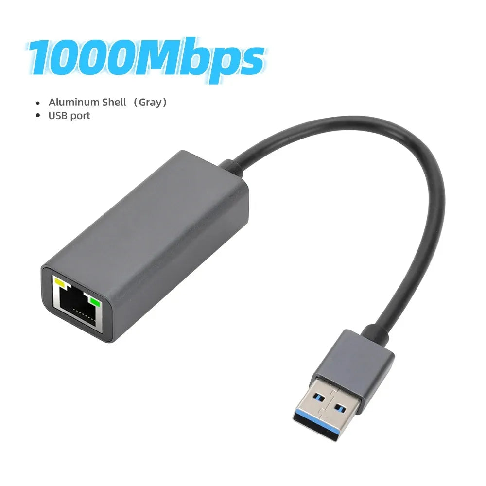 2500Mbps USB Ethernet Network Adapter for Macbook Pro Air USB C - ATSProducts