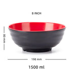 Black Red Melamine Bowls - ATSProducts
