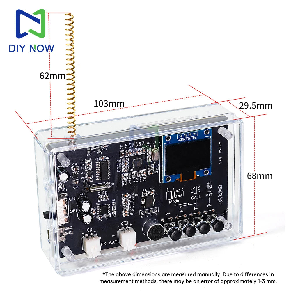 DIYNow Electronics Kit  FM Radio DIY Kit Smart Wireless Walkie-Talkie Radio - ATSProducts