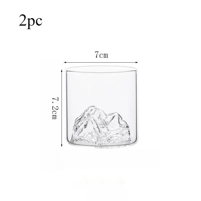 Mountain Design Glass Cup - ATSProducts