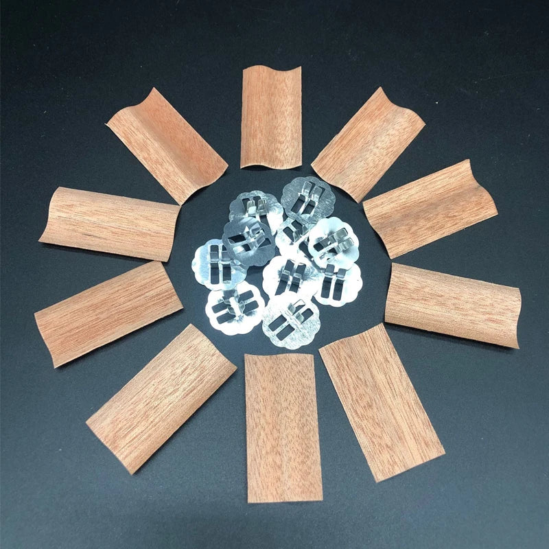 10pcs Natural Wooden Candle Wick With Holders - ATSProducts