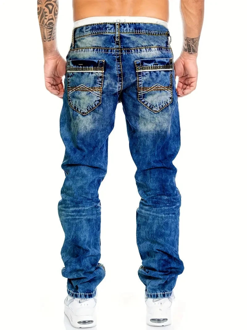 Men's Stone Washed Jeans - ATSProducts