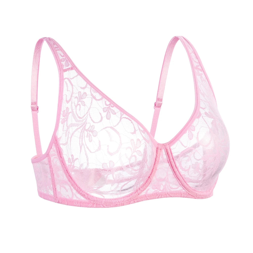 Lace Mesh Underwire Bras - ATSProducts