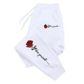 Teekossc Rose Love Yourself Printed Drawstring Sweatpants - ATSProducts