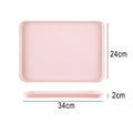 Restaurant Plastic Serving Tray Home Tea Fruit Dessert Tray Anti-Slip Resistant Food Cooking Storage Tray Kitchen Organizer - ATSProducts