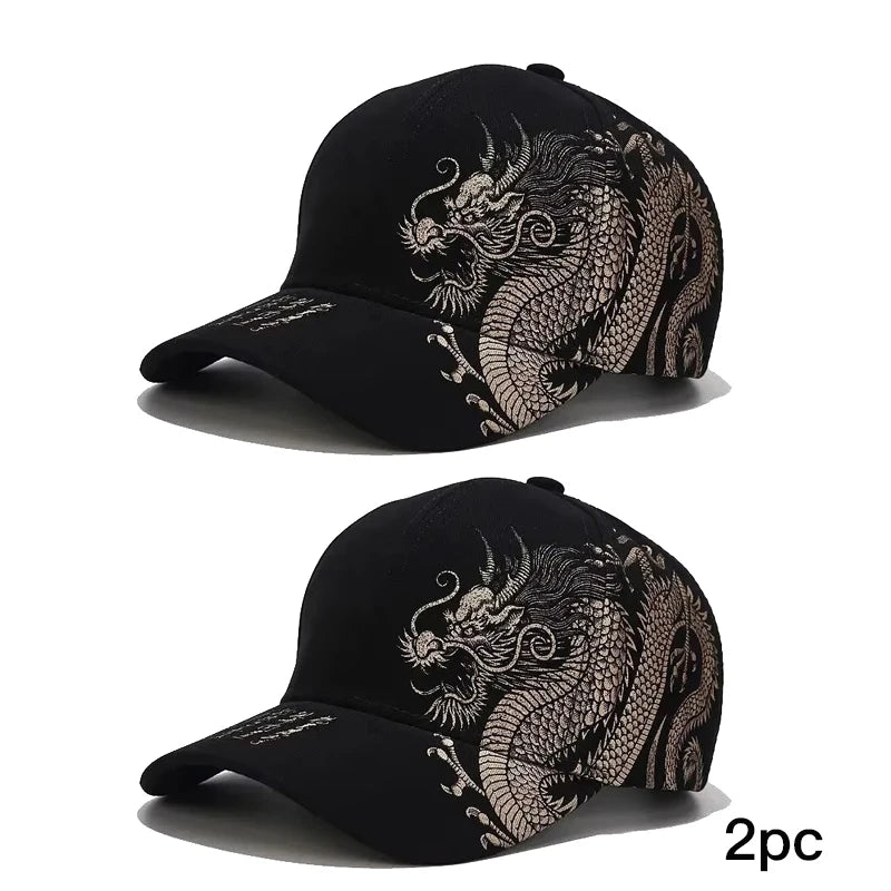 Chinese Style Dragon Pattern Baseball Cap - ATSProducts