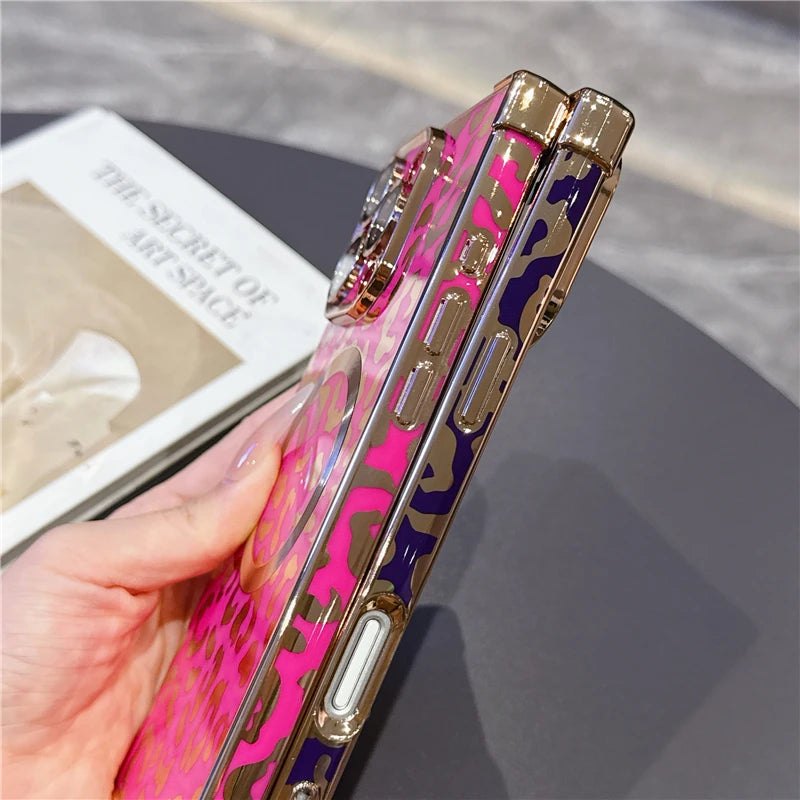 Leopard Print Shockproof Magsafe For IPhone - ATSProducts
