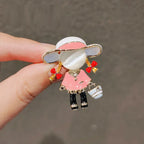 Little Girl In Black Dress Brooch - ATSProducts