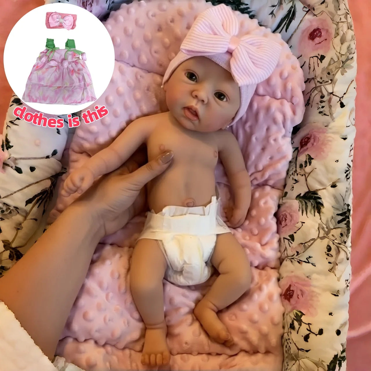 AnjoDoll 42cm Realistic Silicone Baby Doll - ATSProducts