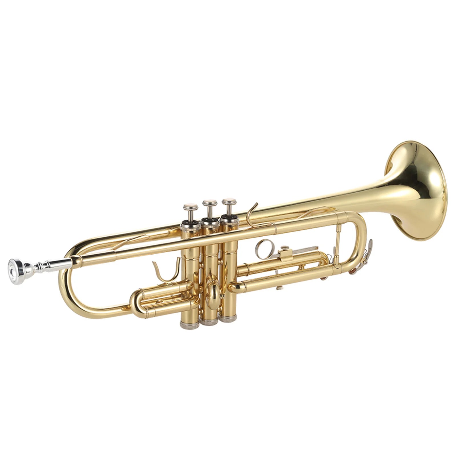 Trumpet With Mouthpiece Gloves  & Strap Case - ATSProducts