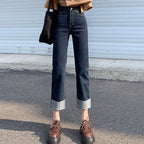 Women's High-Waist Straight-Leg Jeans - ATSProducts