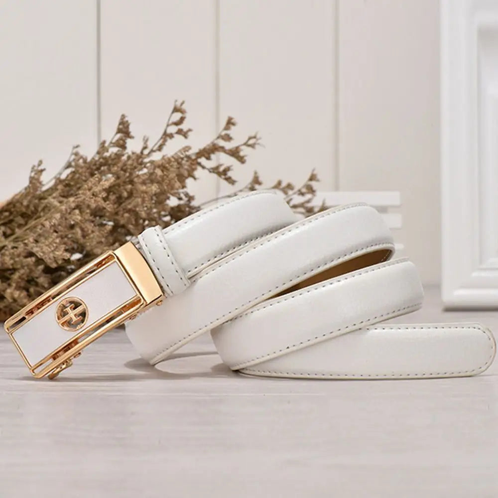 Genuine Leather Automatic Buckle Belt - ATSProducts