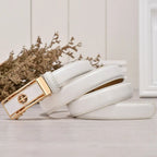 Genuine Leather Automatic Buckle Belt - ATSProducts