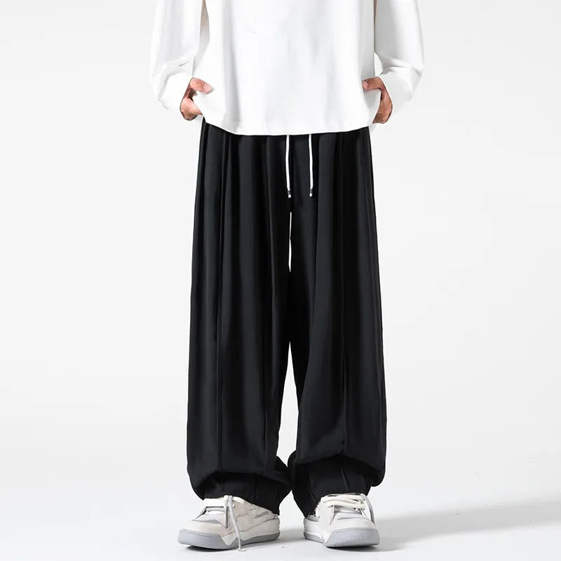 Favocent Men's Wide-Leg Pants