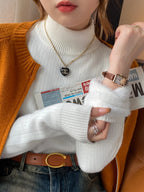 Turtleneck Sweater With Velvet Lining - ATSProducts