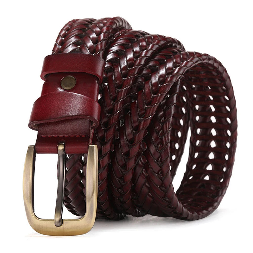 Genuine Leather Braided Belts - ATSProducts