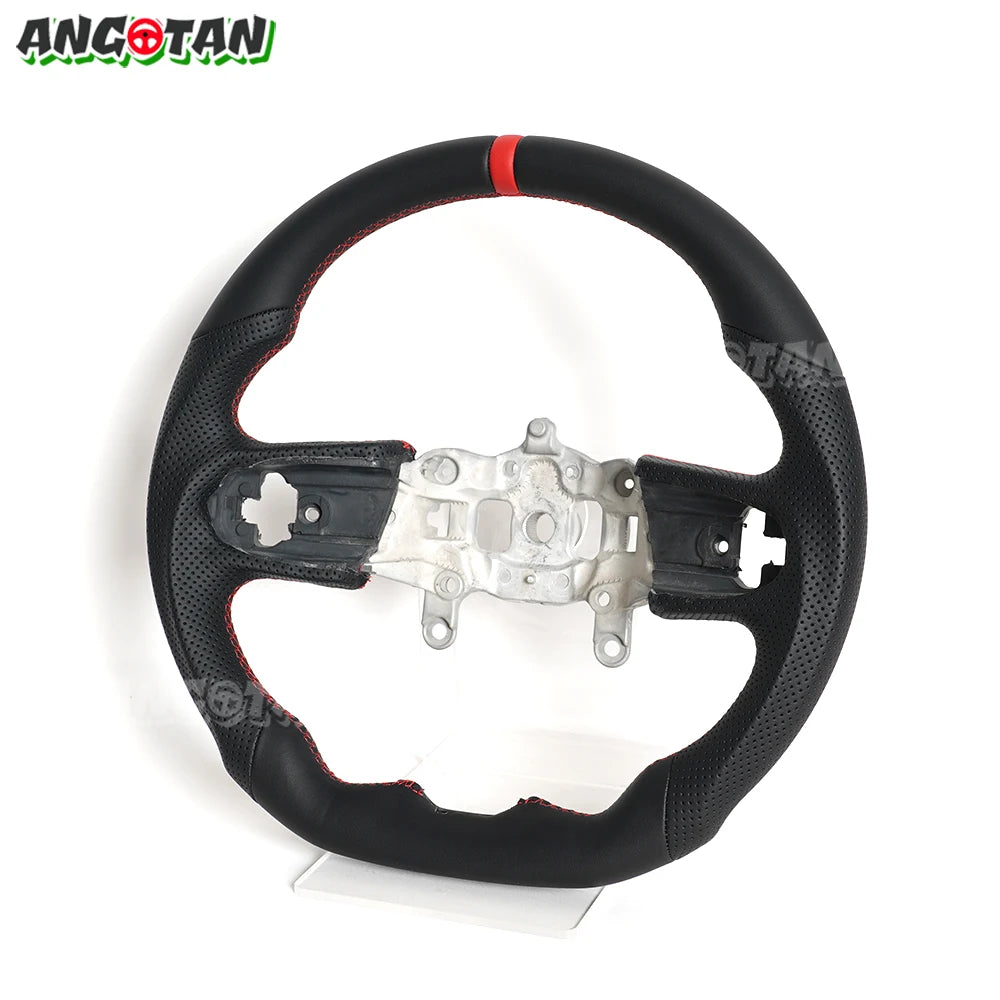 Angotan Full Leather Car Steering Wheel Perforated For Jeep Wrangler JL 2018-2023 Models - ATSProducts