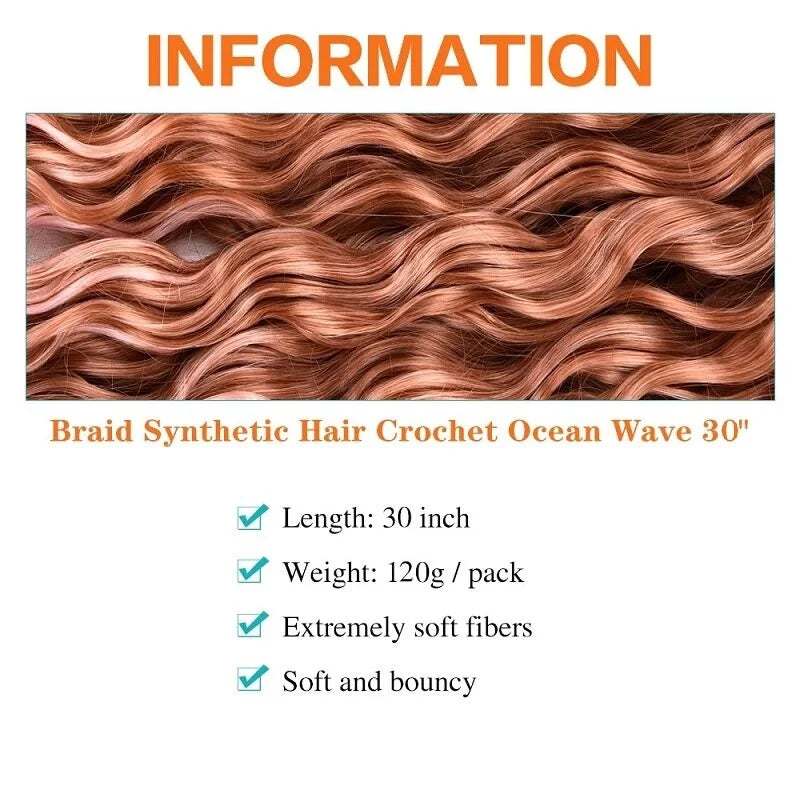 WIGSIN 30Inch Synthetic  Long Deep Wave Hair - ATSProducts