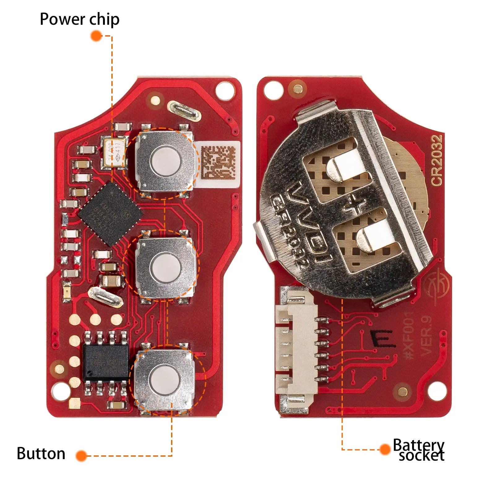 Xhorse XKB520EN 2nd Generation Wire Remote Key B5 Type 5pc/lot - ATSProducts