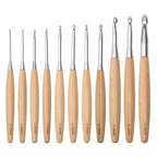 3-12mm Solid Wood Handle Crochet Hooks - ATSProducts