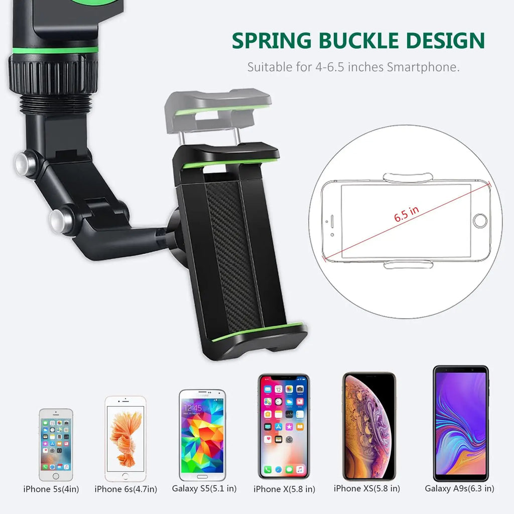 LRBH 360° Rearview Mirror Phone Holder 360°