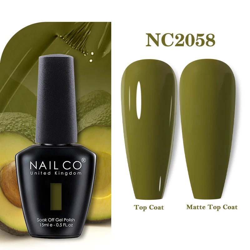 NAILCO 283Colors Gel Nail Polish Top Base Varnish - ATSProducts