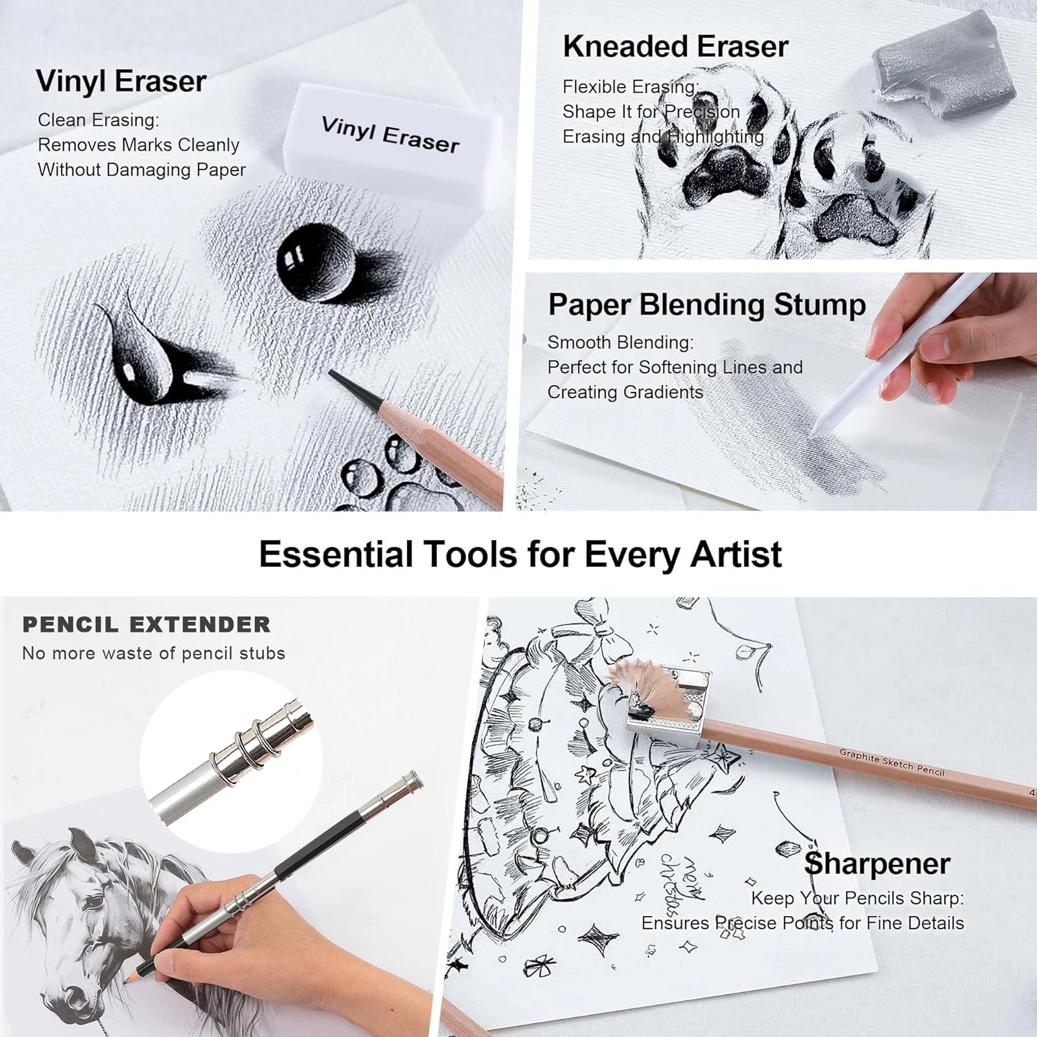 6-29pcs Pro Sketching Pencils Set - ATSProducts