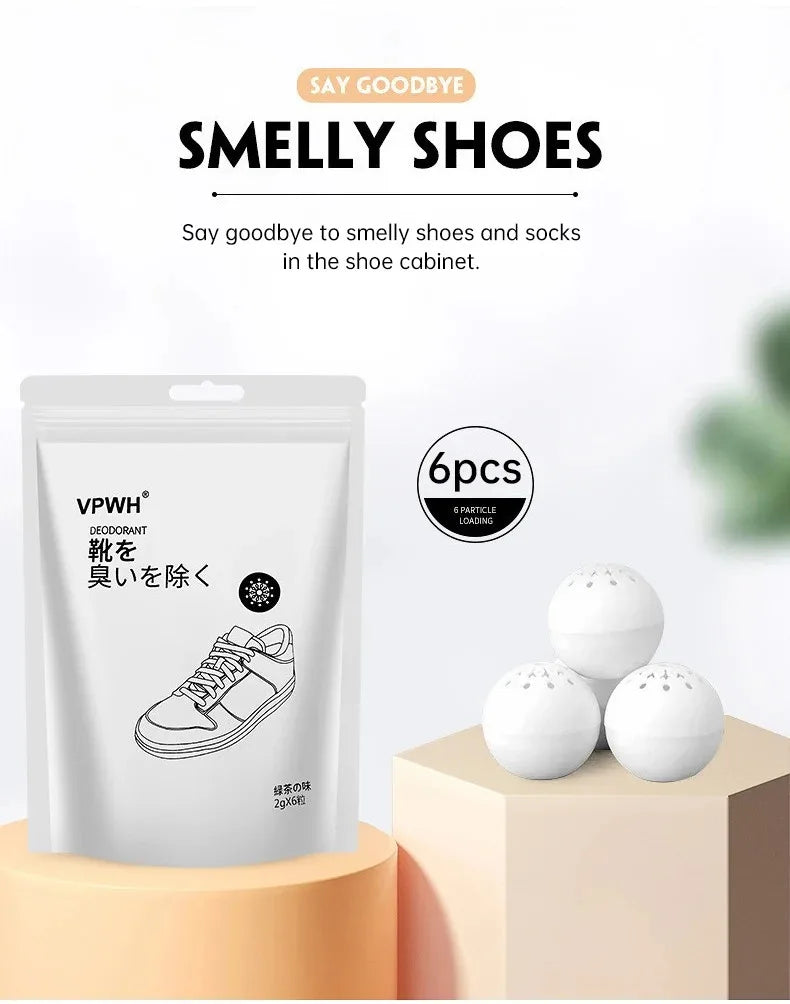 Deodorant Balls For Shoes Multifunction Jasmine Scent Fresheners Footwear Shoe Closet Toilet Deodorization Long-lasting Aromatic - ATSProducts