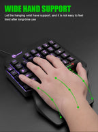 Teucer 35keys One Handed Keyboard
