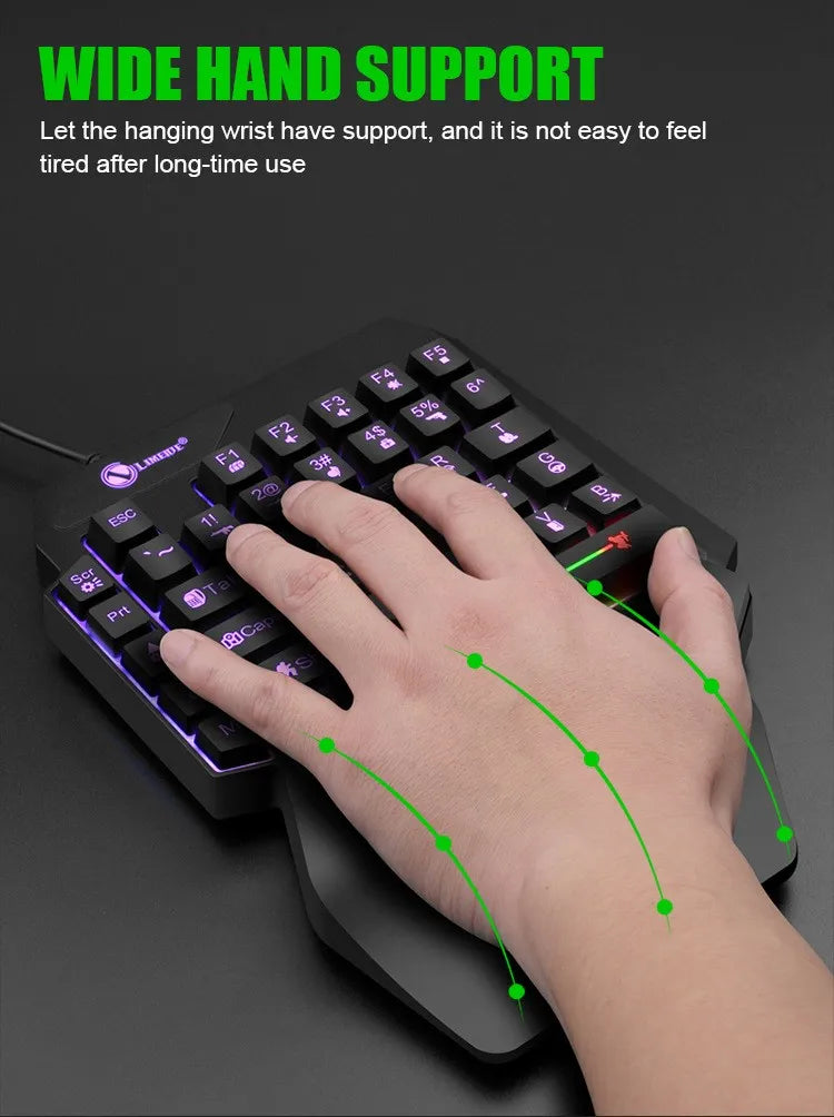 Teucer 35keys One Handed Keyboard
