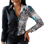 Sanwood Graphic Blouse - ATSProducts