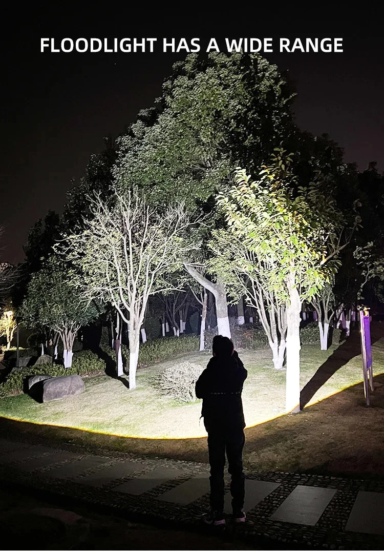 LED Camping Torch Flashlight USB Rechargeable - ATSProducts