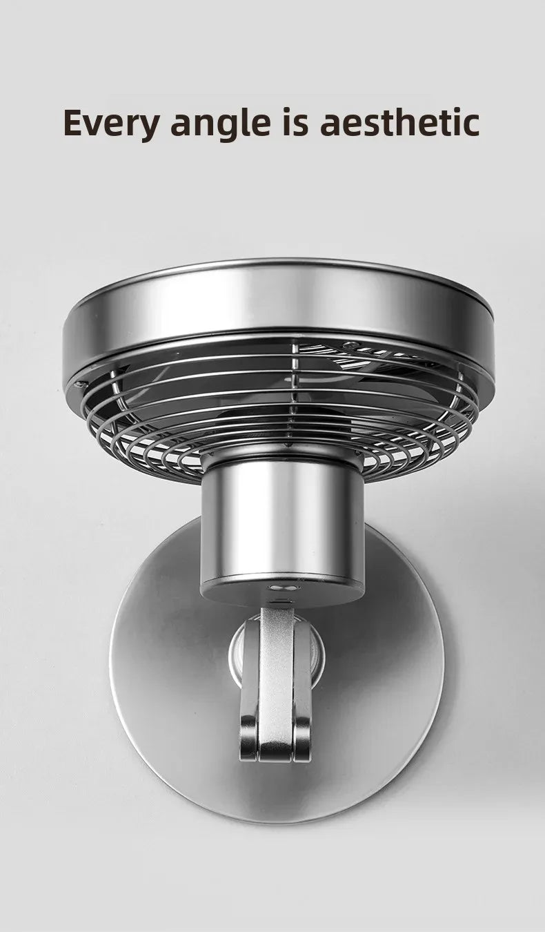 Metal USB Charging Mini Fan 360 Degree Rotating Folding - ATSProducts