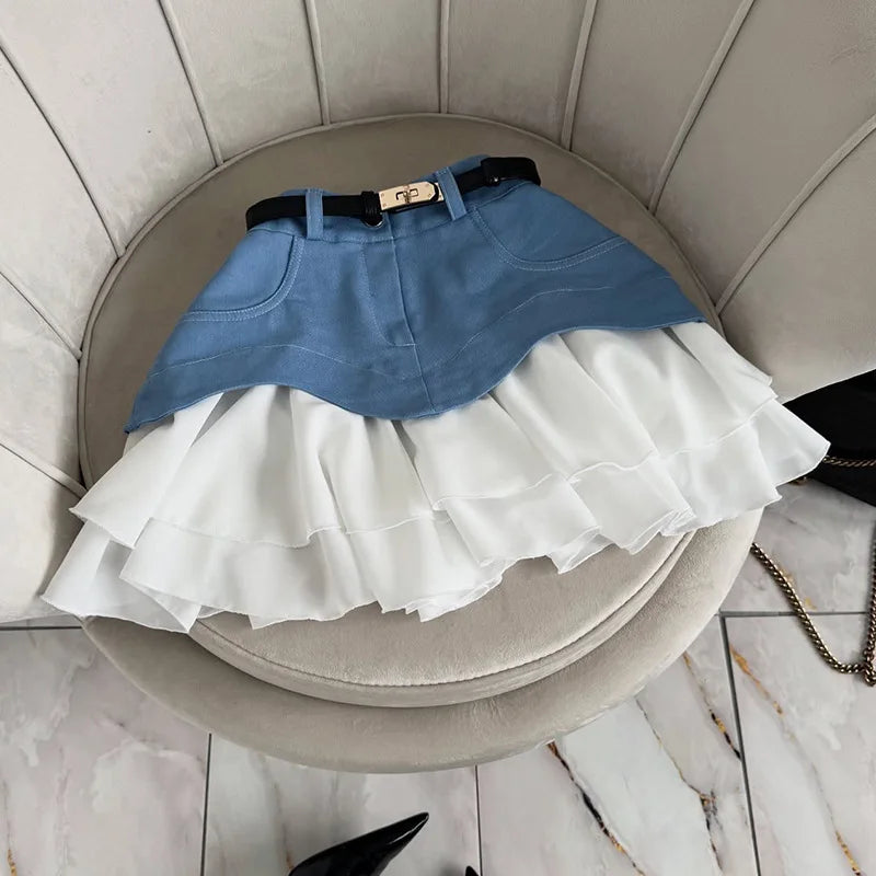High-Waist Denim Skirt - ATSProducts
