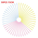 QervFlo 50pcs 7cm 9cm 15cm Plastic Knitting Needles - ATSProducts