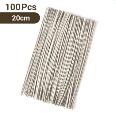 100pcs 6-20cm Waxed Cotton Candle Wicks - ATSProducts