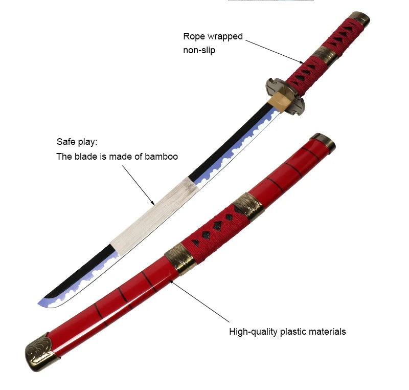 Zoro Sword 80Cm/ 31.5" Anime Cosplay Wood Swords - ATSProducts