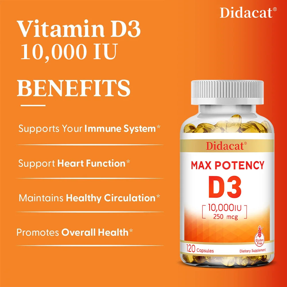 Didacat Vitamin D3 10,000 IU (250 mcg) - ATSProducts