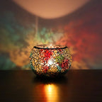 Rainbow Empty Candle Jars DIY Homemade Candle Container Glass Mosaic Jars for Candles Holder Vessel Storage - ATSProducts