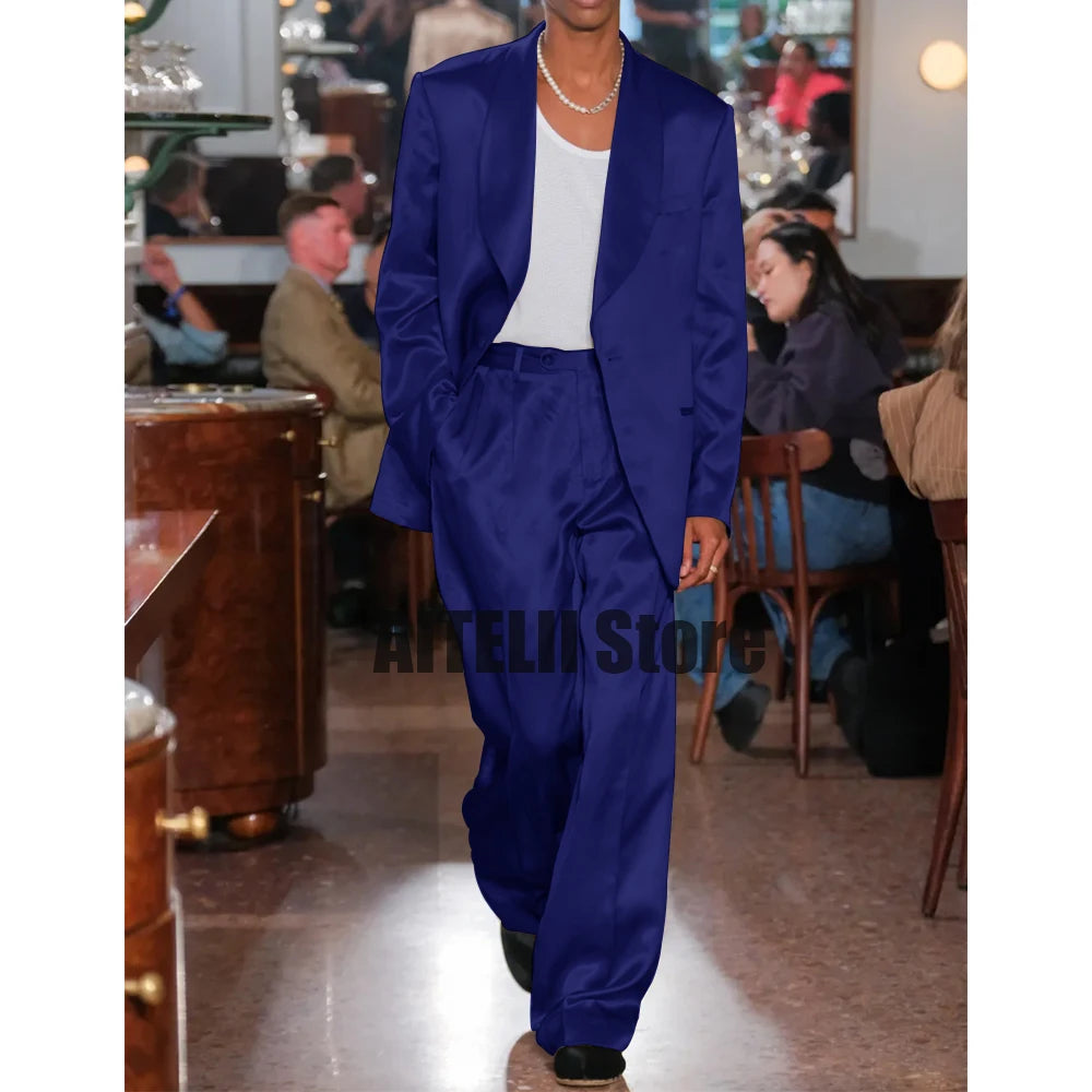 Satin Two-piece Suit - ATSProducts