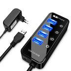USB HUB 4 Port 3.0 Smart Phone Charge With Power Adapter - ATSProducts